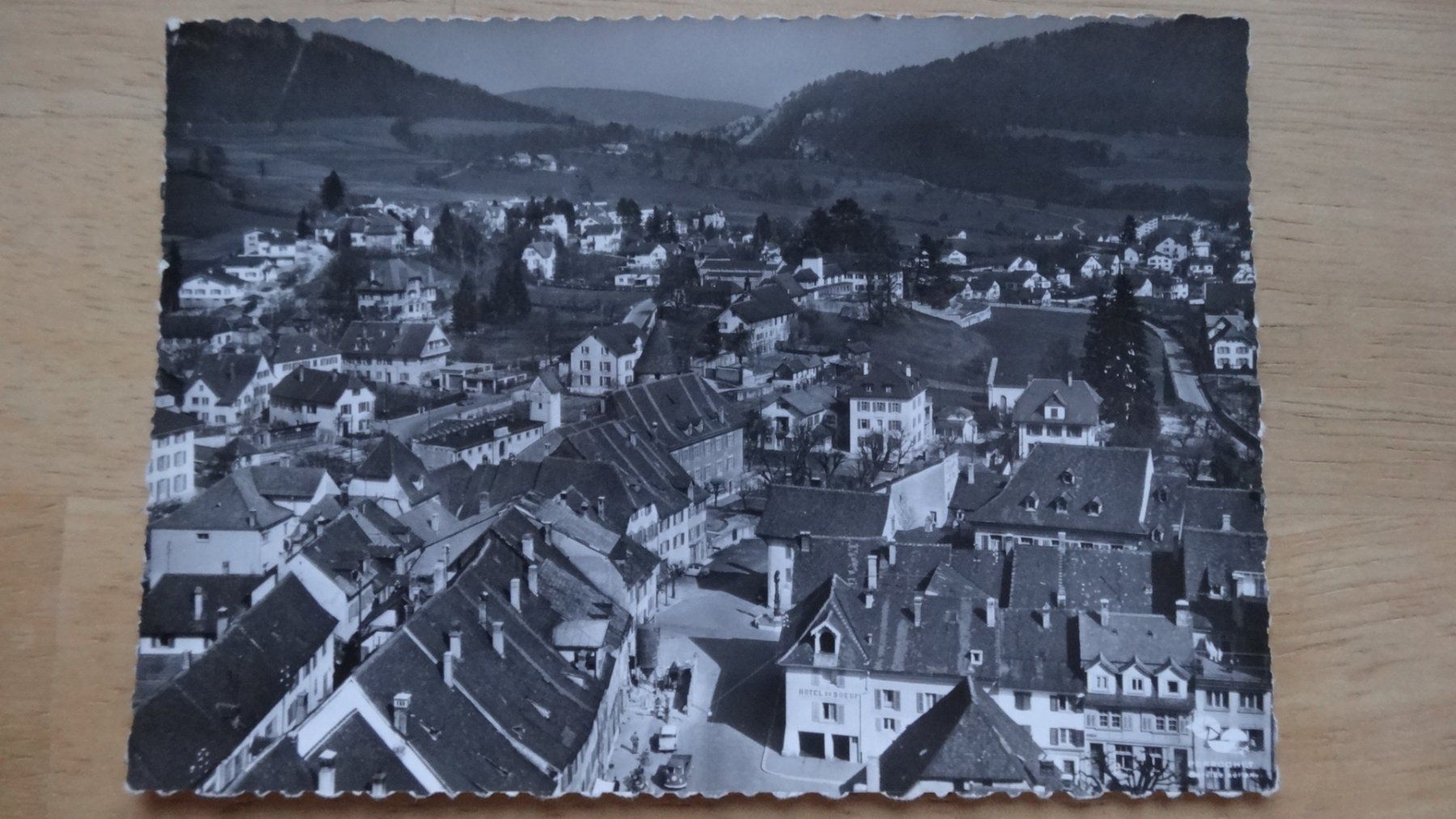 Cartoline postali: Carte Postale Ancienne Delémont - Vue Aérienne – Usato da Rebeuvelier venduto da falcon58