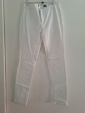 Sommerliche, weisse Jeans, Grösse 38, mid-rise waist