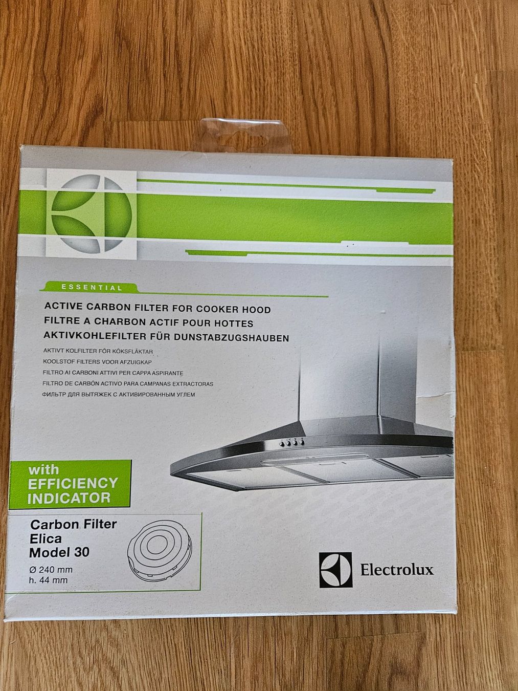 Electrolux Ventilazione: Electrolux Aktivkohlefilter Elica Model 30 – Nuovo e nell'imballaggio originale da Liestal venduto da tower01