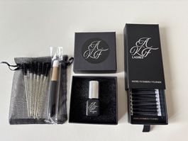 AKF Lashes - 0.10 CC MIX 8-15 mm, 3D + black adhesive