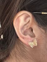18k Gold Ohrstecker Schmetterling 🦋 (nicht vergoldet)