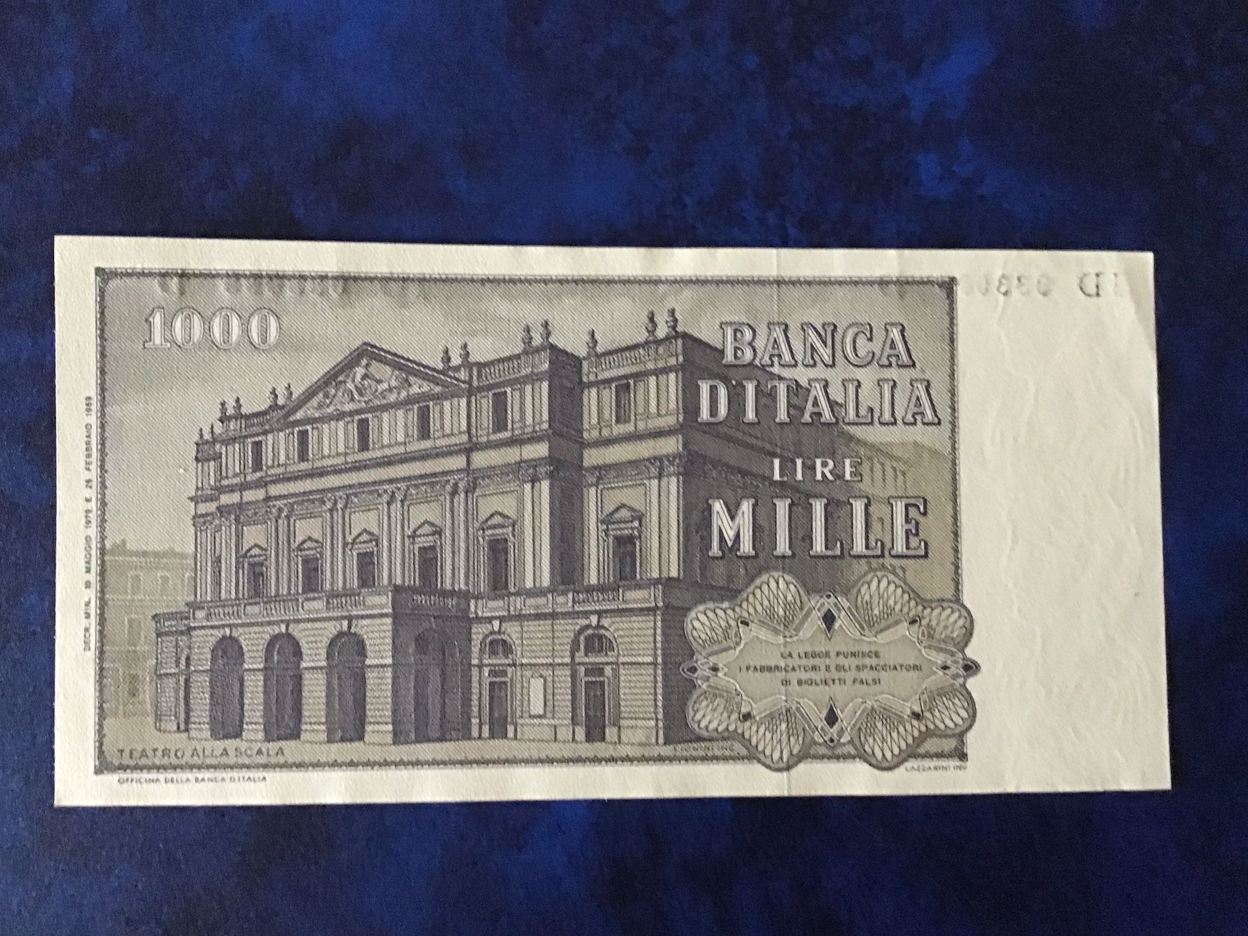 Banknoten: Italien Mille Lire 1979 – Gebraucht aus Urtenen-Schönbühl von absolut08 1