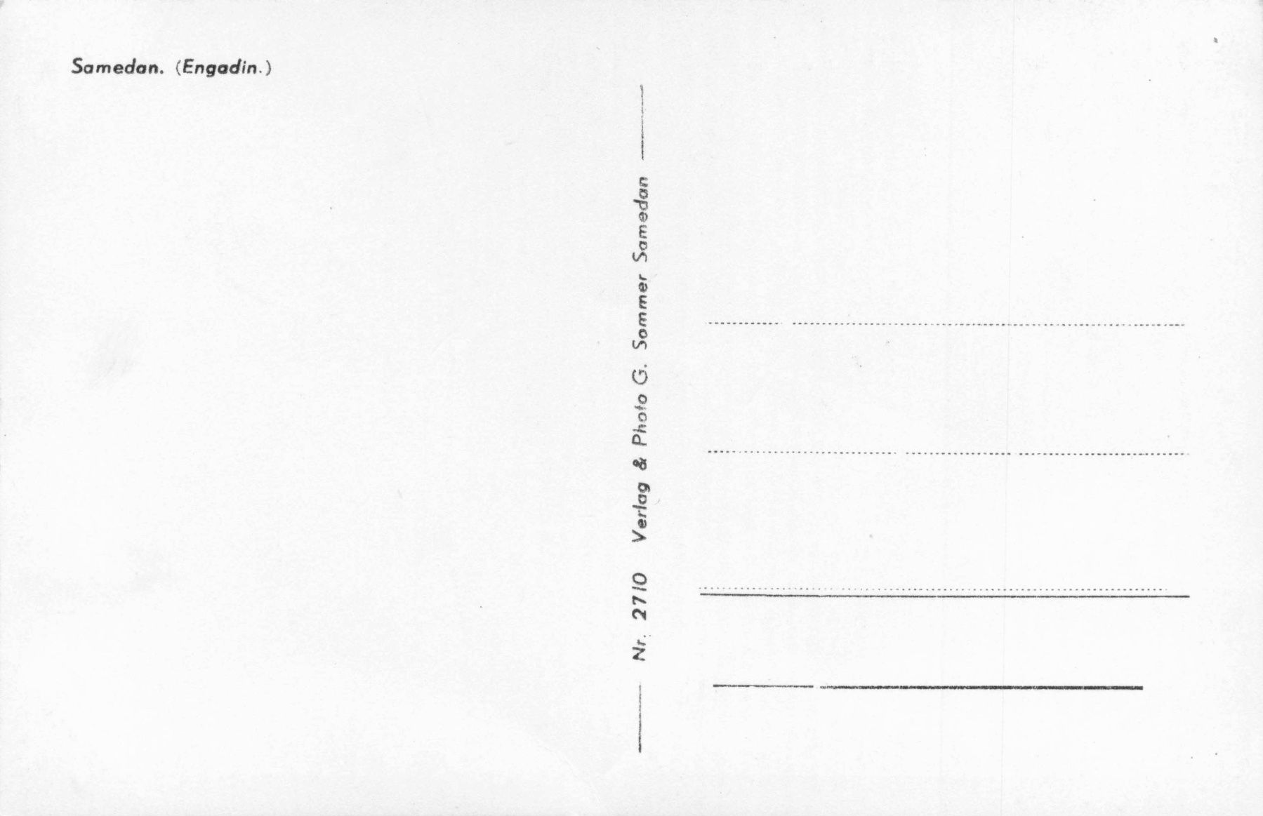 Cartoline postali: Samedan engadin – Usato da Biasca venduto da Blenio71 1