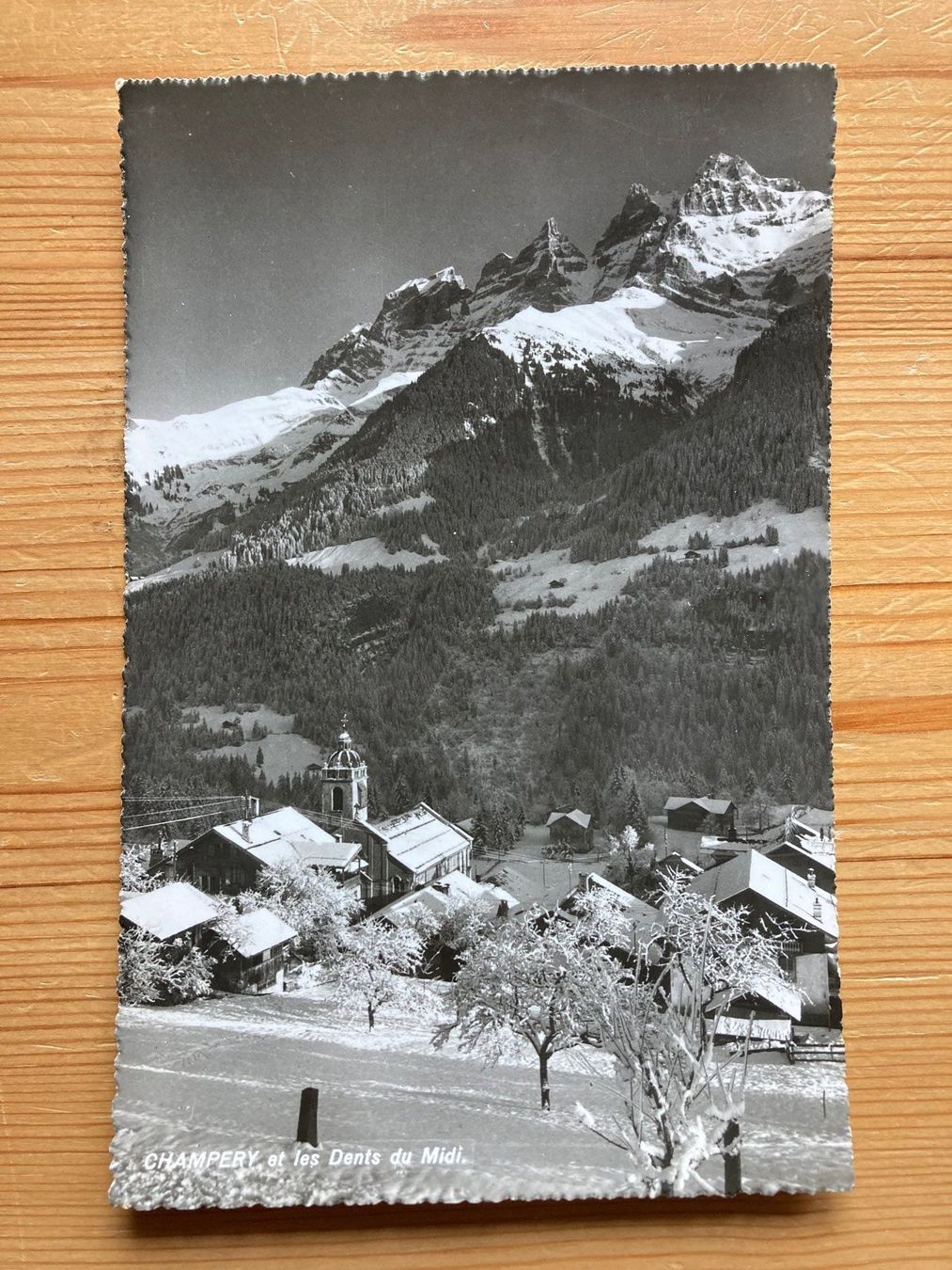 Cartoline postali: Champéry et les Dents du Midi - AK 1954 – Usato da Oberuzwil venduto da Henri09