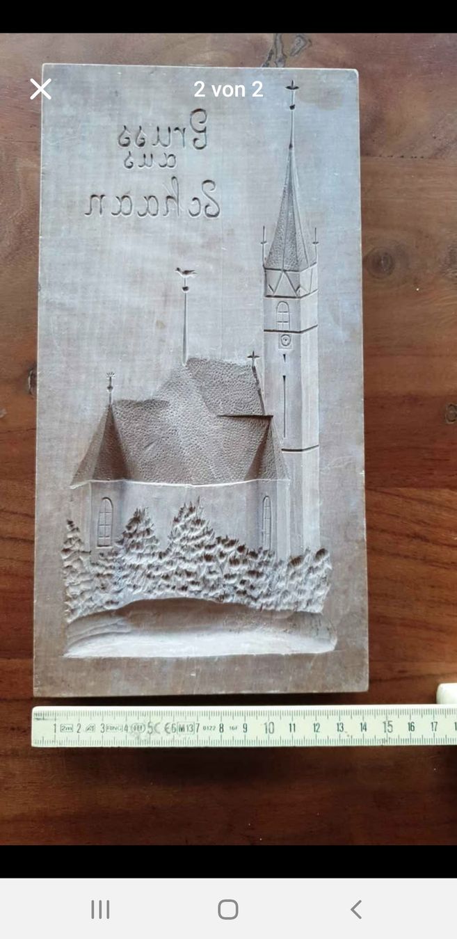 Teglie da forno: Bibermodel  Kirche von Schaan – Usato da Teufen AR venduto da Nepi2