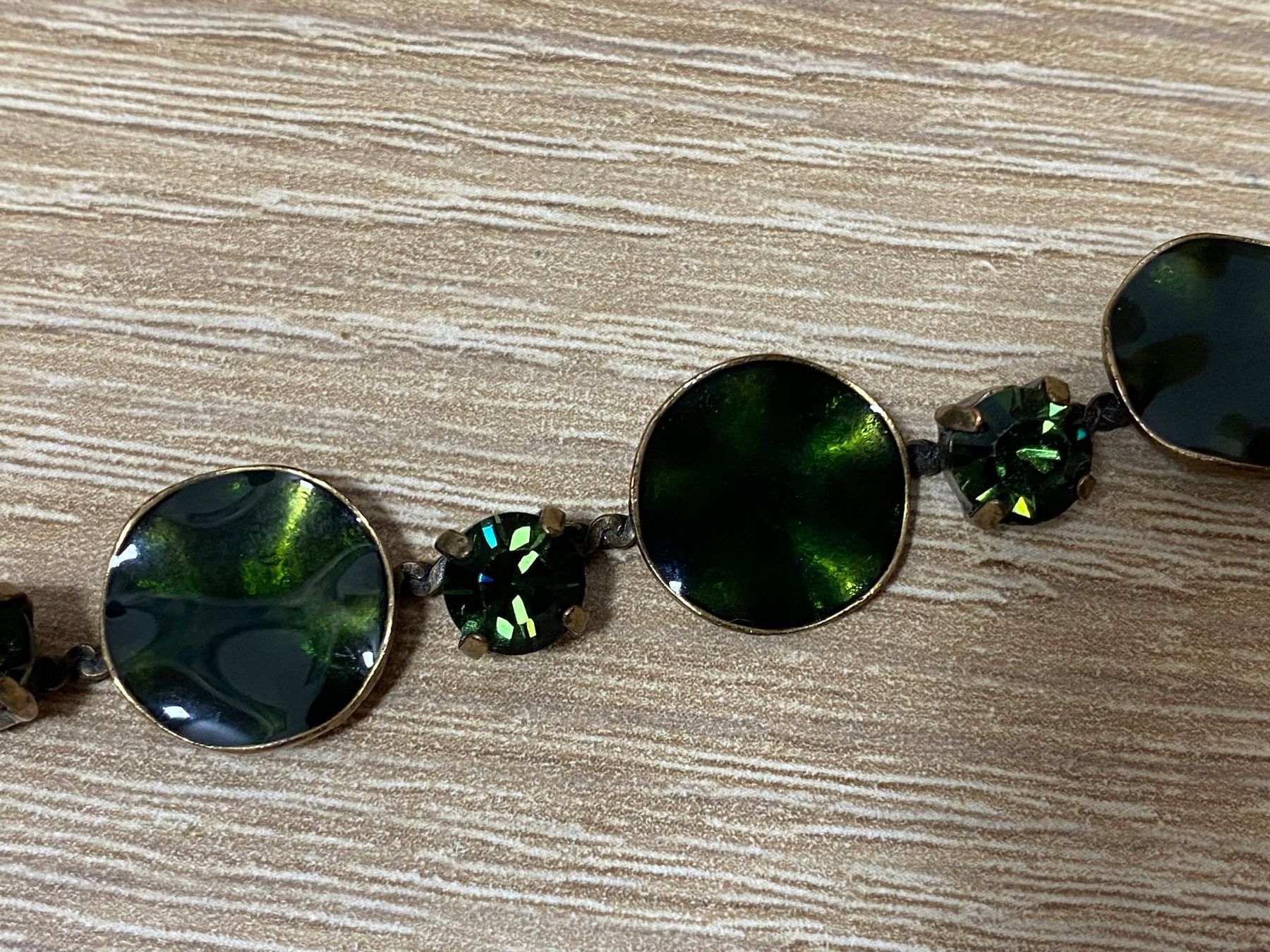 Armbänder & -reifen: Armband vintage, dunkel/grün – Gebraucht aus Bösingen von Trigusik 1