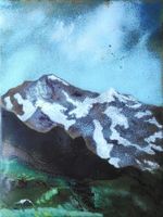 Blick auf Jungfrau von Wengen  sign. McKean