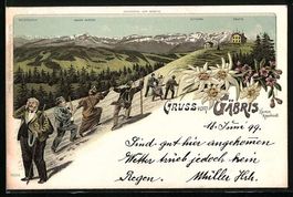 Litho Gäbris, Bergsteiger erklimmen den