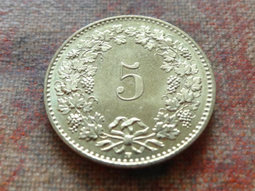 Alle Münzen: 5 Rp. 2007 – Gebraucht aus Romanel-sur-Lausanne von Swift13 1