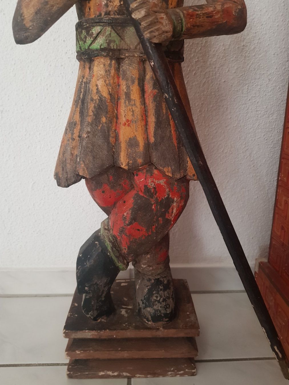 Figuren: ANTIKER GROSSER INDISCHER TORWÄCHTER – Gebraucht aus Root von LifestyleAccessoires 5