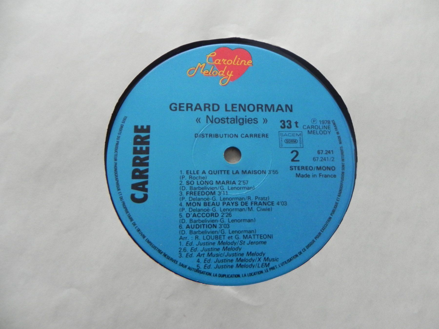 Dischi in vinile: Doppel LP Chanson Gérard Lenormann – Usato da Siebnen venduto da krimsie 6