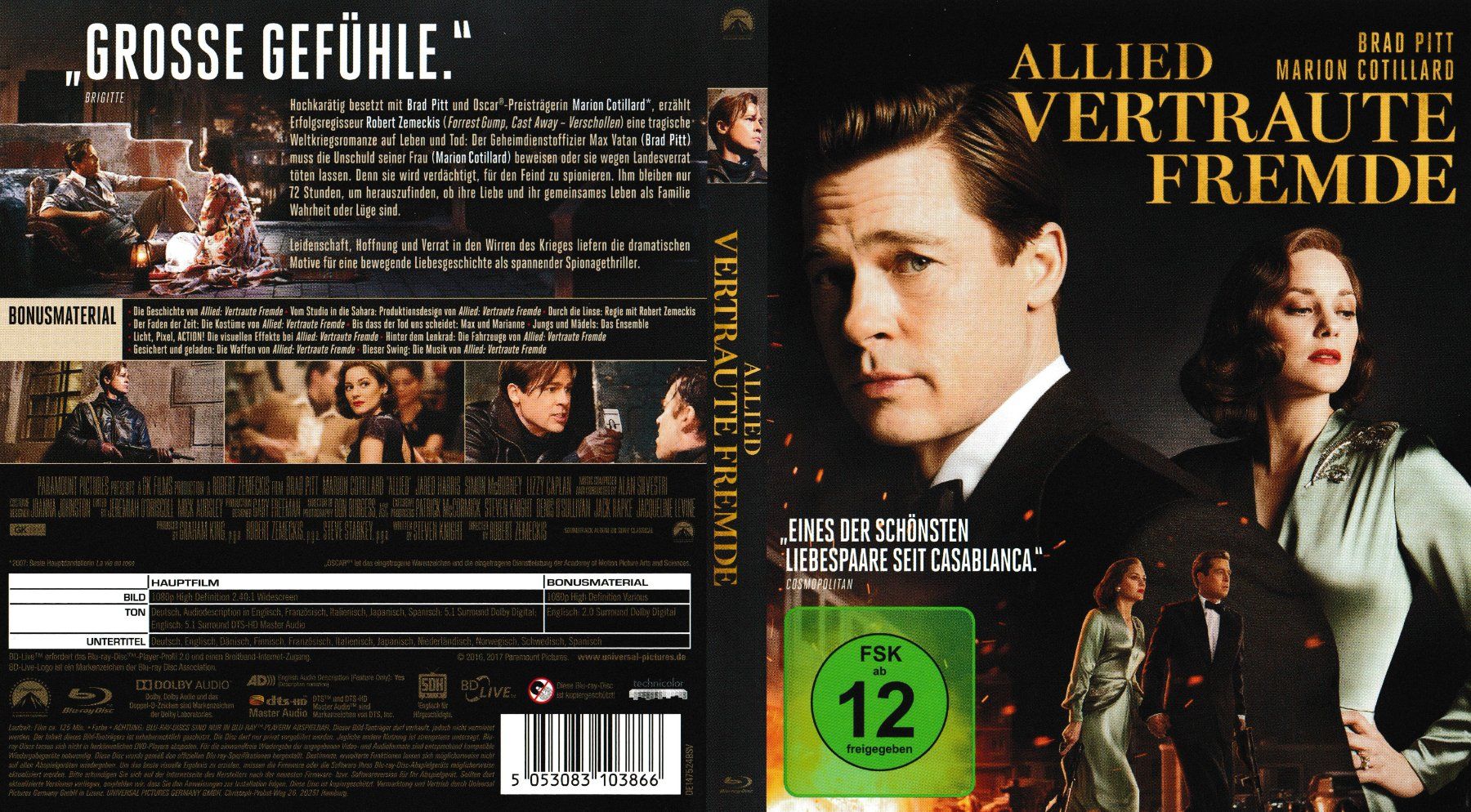 Tutti i DVDs: Blu-Ray - Allied: Vertraute Fremde – Usato da Langnau am Albis venduto da MediaRescuerKeLoX