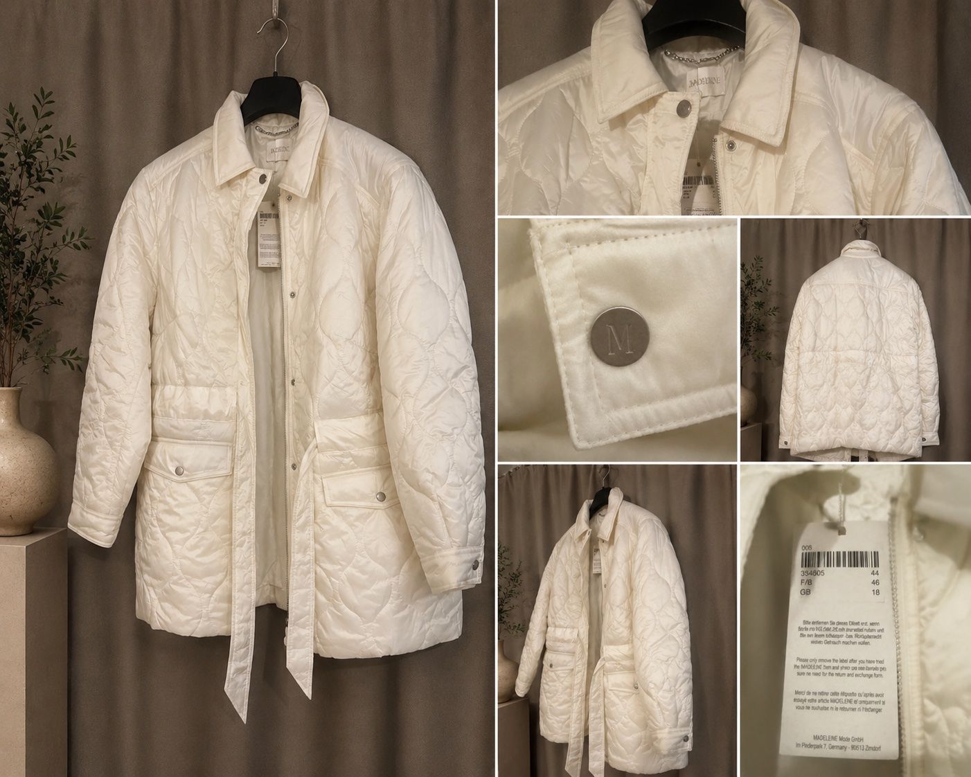 Madeleine Giacche: Steppjacke cremeweiss Gr.46,Outlet MADELEINE – Usato da Mammern venduto da Naelo2026 1