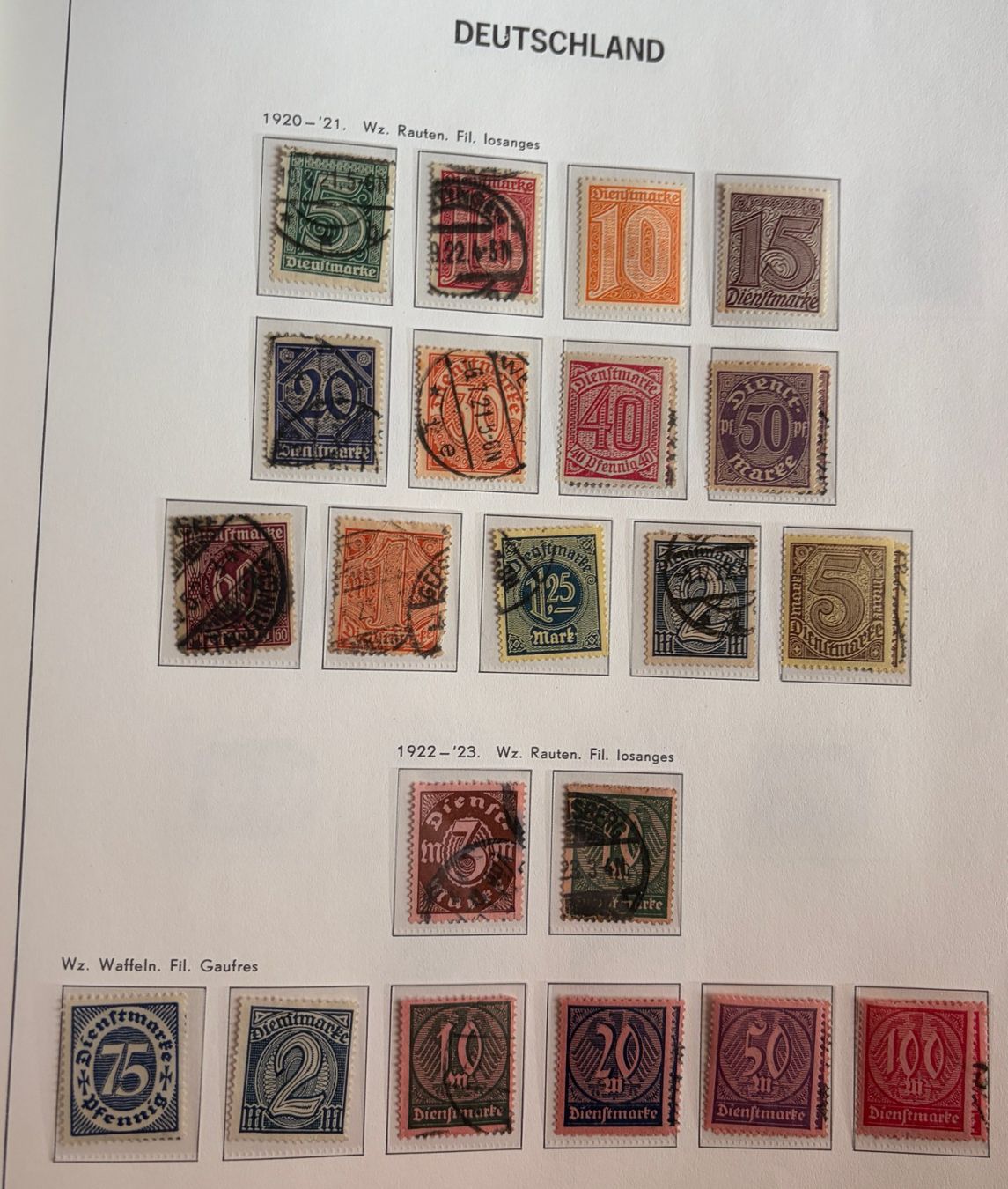 Alle Briefmarken: Briefmarken Deutsches Reich – Gebraucht aus Dotzigen von ser_8hp9