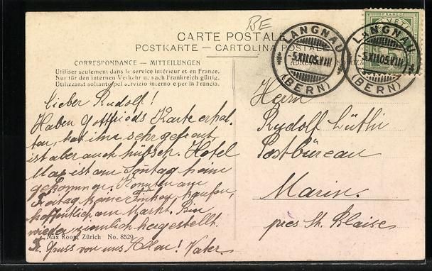 Cartoline postali: Bärau / Emmenthal, Fabrik und Schulhaus – Usato da Berlin venduto da bartko-reher 1