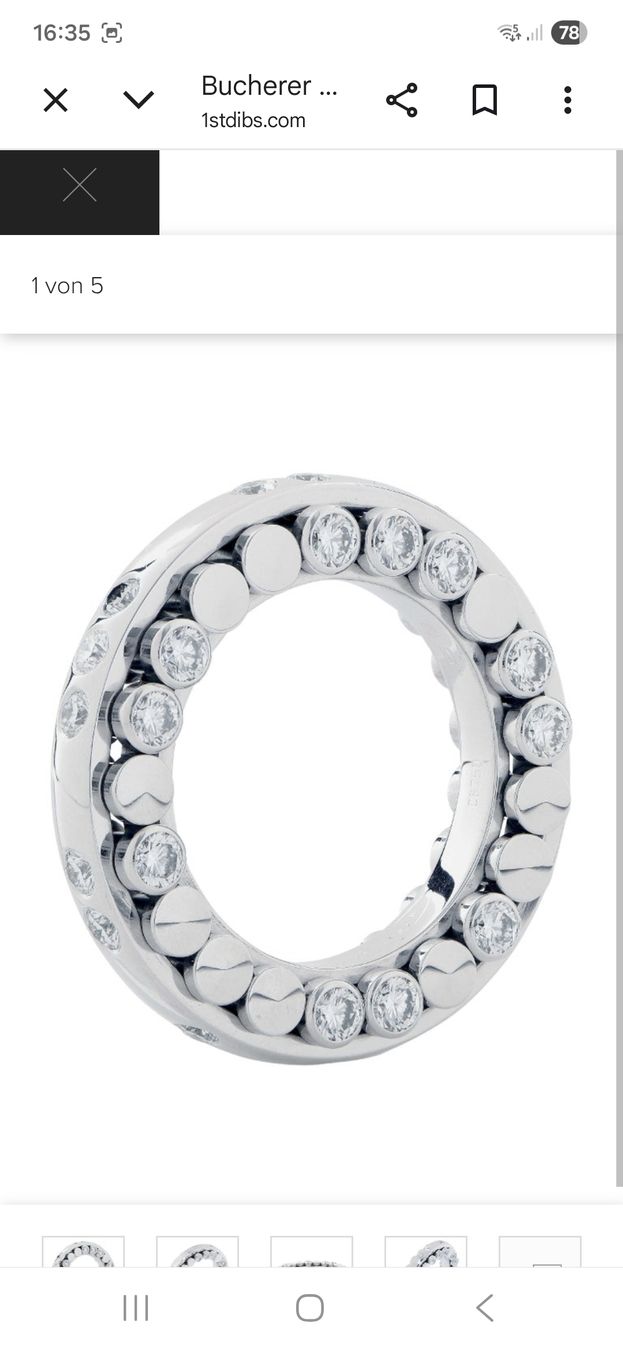 Bucherer Anelli: Dizzler Damenring Bucherer mit Diamanten  weissgold – Usato da Buochs venduto da LUINO7 3