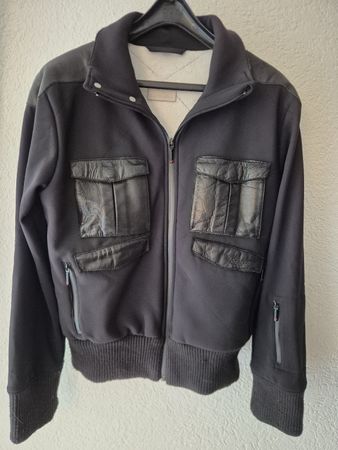 ALLES AB 1.- Capranea Damen Jacke Echtleder-Details, Gr. 38