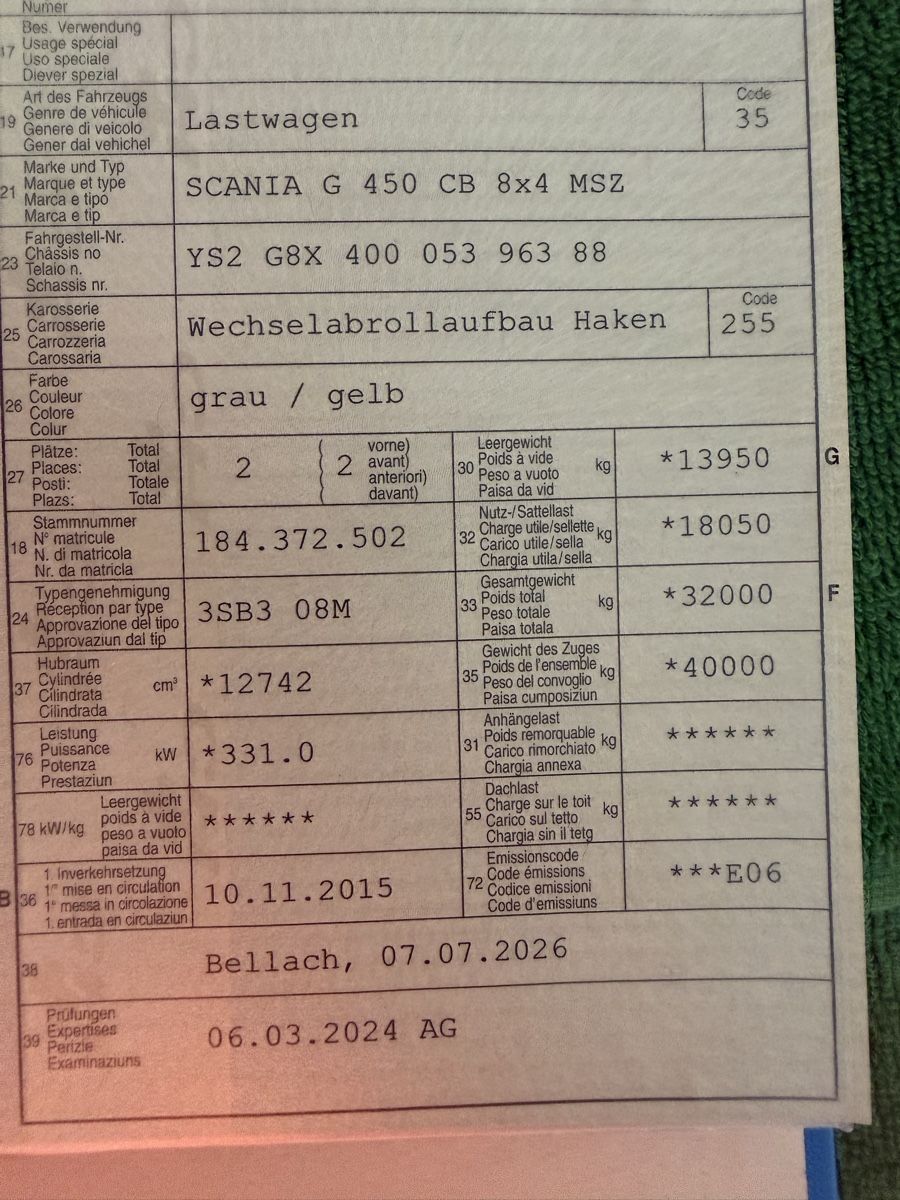Scania Lastwagen: 40Kmh Scania 4Achser – Gebraucht aus Deitingen von RK68 2