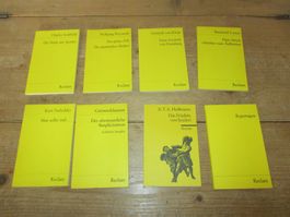 Reclam Klassiker Sammlung - 8 Bücher