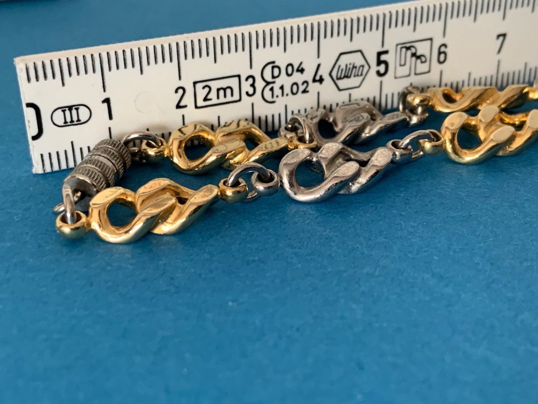 Catenine: Panzerkette goldig/metall 75 cm lang – Usato da Laufen venduto da belleskulptur 3