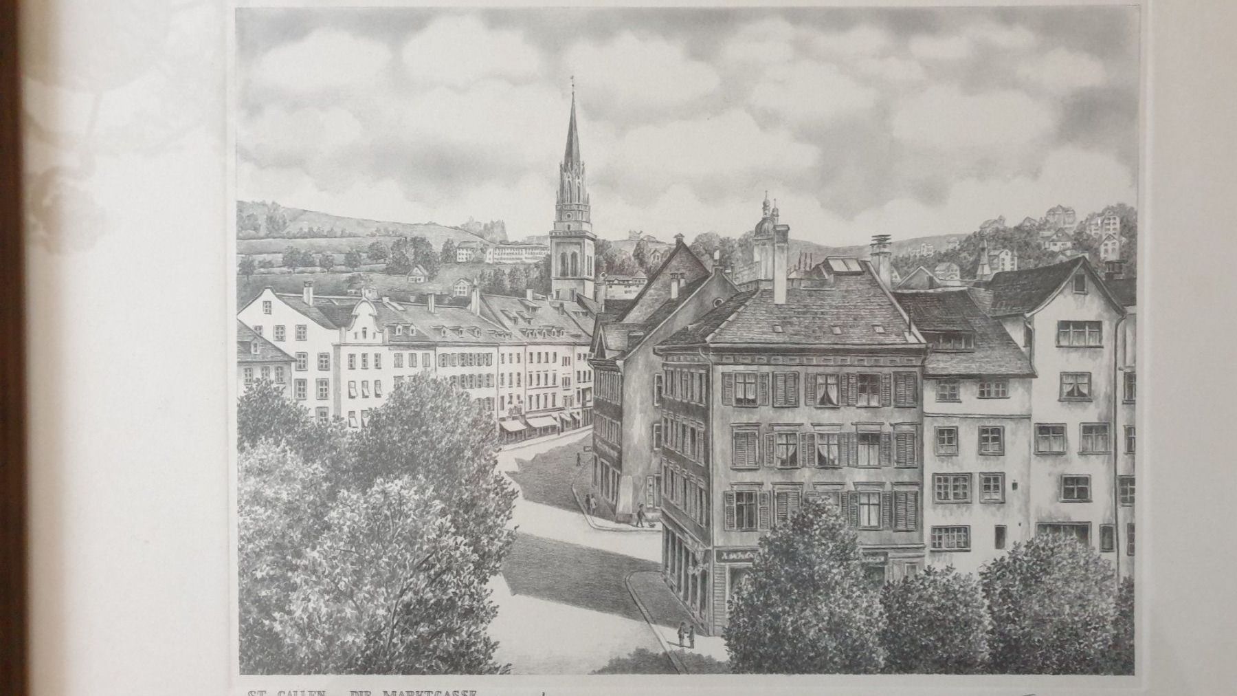 Grafica & Litografie: St.Gallen. Marktgasse. – Usato da Goldach venduto da armando_r