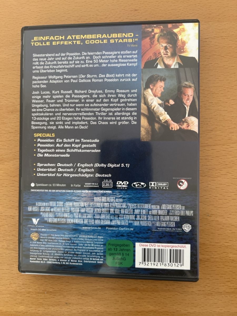 Tutti i DVDs: Poseidon 2-Disc Edition DVD – Usato da windisch venduto da meisterkingremo 1
