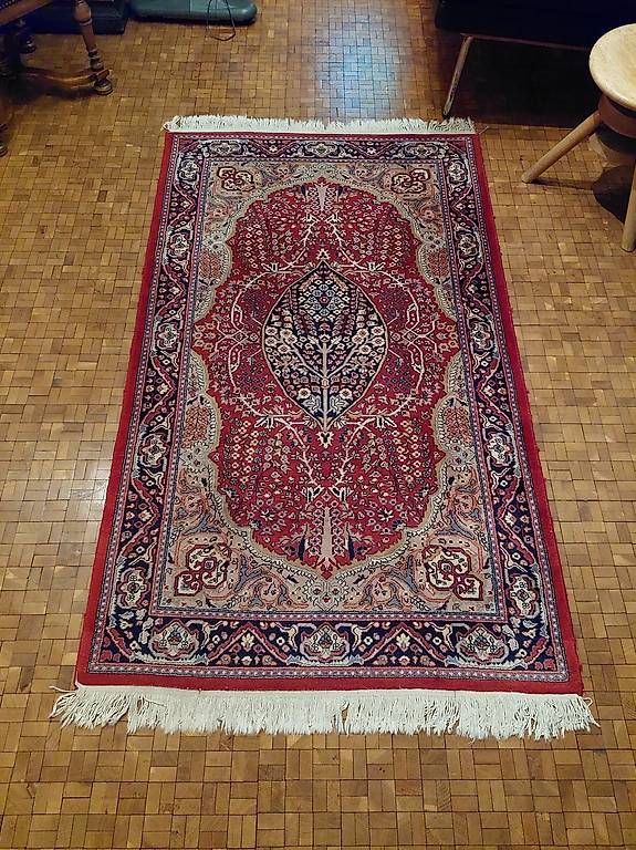 Tappeti: Orientteppich Kashmir, echt Handgeknüpft – Usato da Arisdorf venduto da Schnautz02