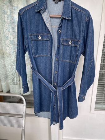 Denimhemd Damen esmara Grösse 38 (UK 10) mit Guertel