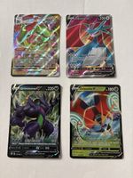 Pokémon Karten Set 4 Stück Rayquaza VMAX Salamence V Grimm