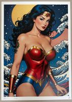 Death: Sexy Wonder Woman, POP Street Art, signiert 38/100