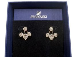 Swarovski Ohrstecker mit Zirkonia neu im Etui silber