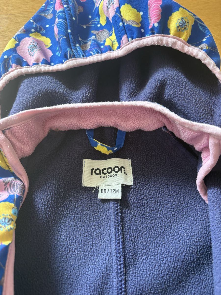 Tute: Racoon Softshell Overall Blumen blau neuwertig – Usato da Oberentfelden venduto da Perle333 1