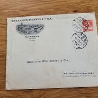 GS Entier Postal Tavannes 1926 Les Ponts-De-Martel