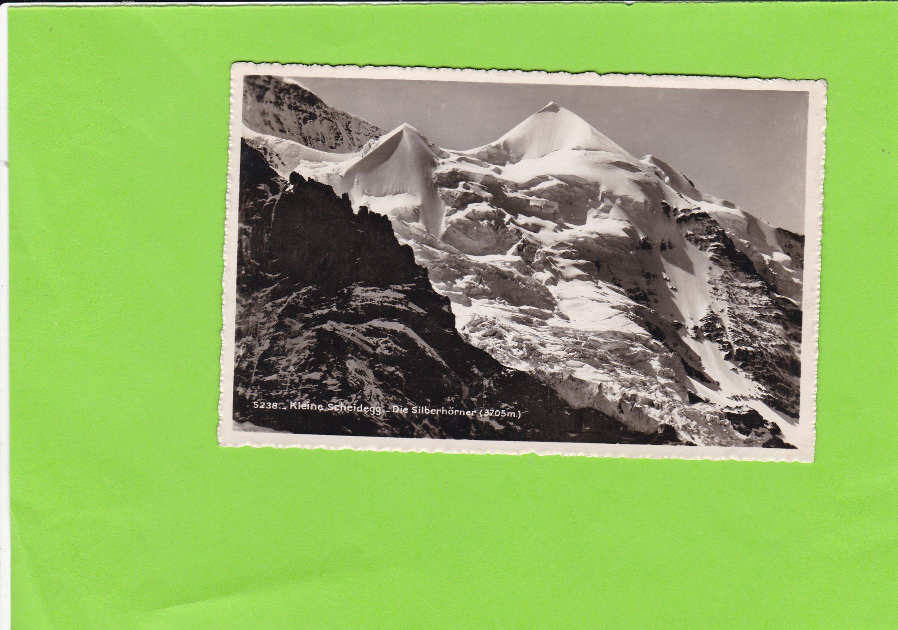 Cartoline postali: Kleine Scheidegg. Die Silberhörner – Usato da St. Peterzell venduto da neckertal