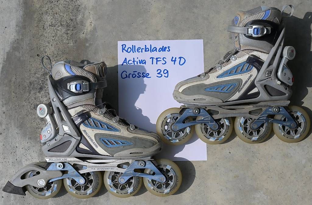 Pattini in linea & Pattini a rotelle: Rollerblade Activa TFS 4D, Grösse 39, leicht defekt – Difettoso da Dussnang venduto da Mr_lucky