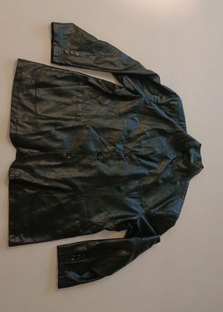 Kunstlederblazer schwarz, Grösse XL/XXL, gebraucht