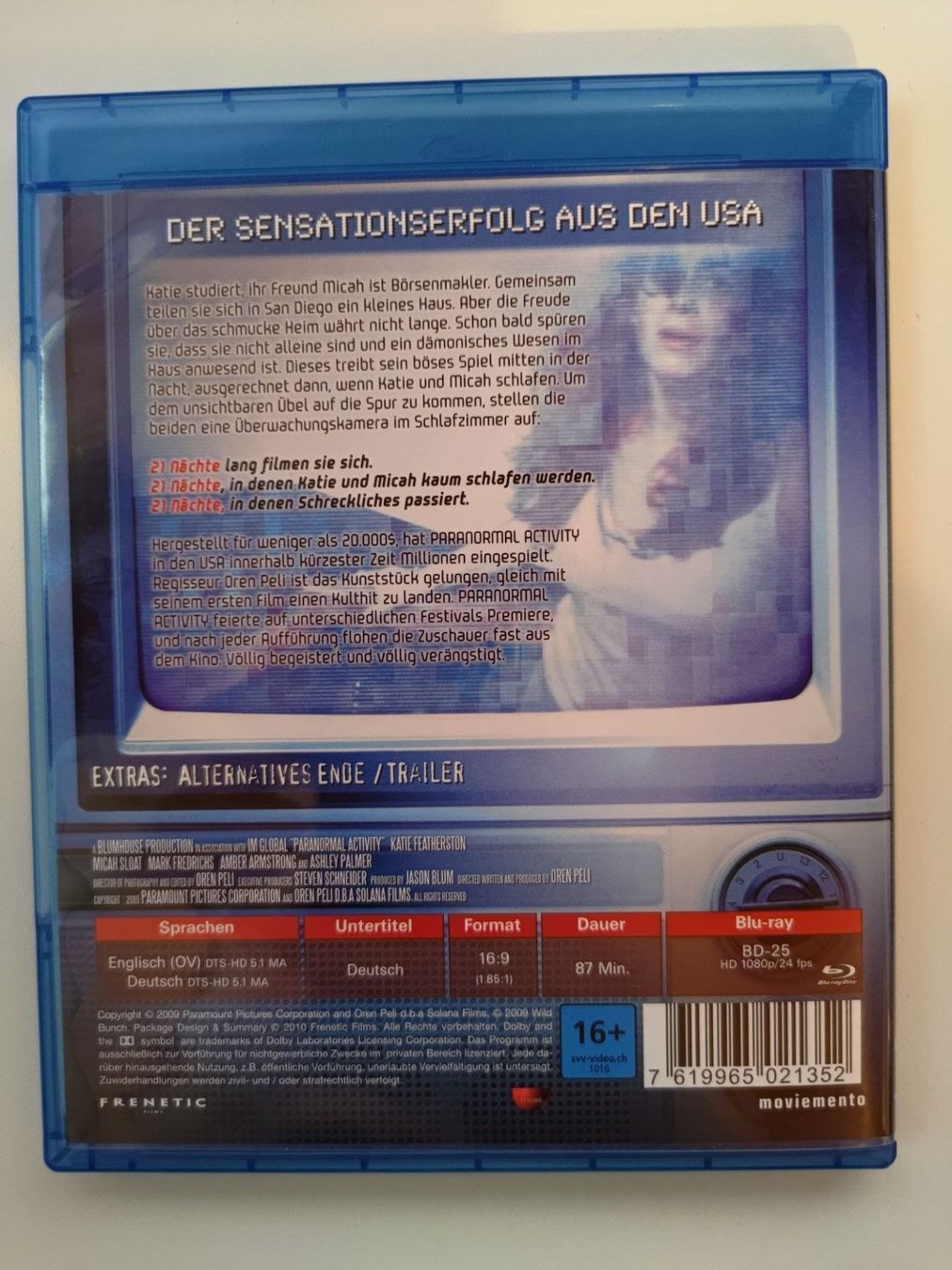 Tous les DVDs: Paranormal Activity – D'occasion à Liestal par Kratzilla 2