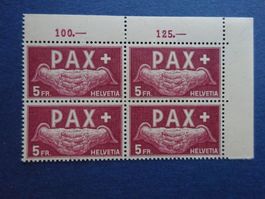 1945 PAX Z-Nr. 273 im 4er Block sauber postfrisch**