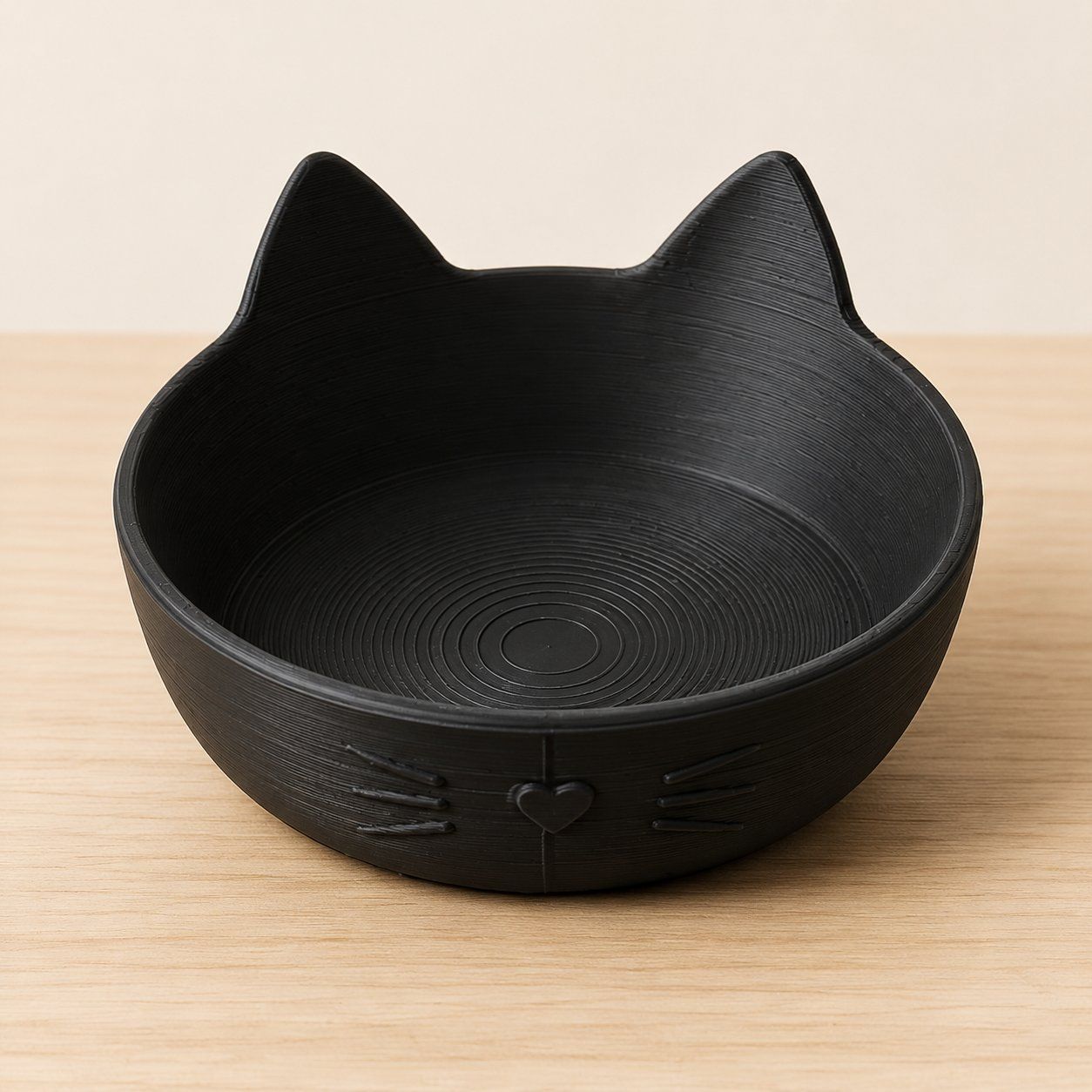 Futter: Katzennapf in Katzenform – Schwarz – Neu (gemäss Beschreibung) aus Basel von 3DXD 3