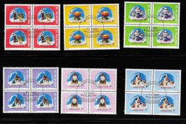 SATZ SOUVENIRS SCHWEIZ 2000 VIERERBLOCK ERSTTAG