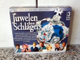 3 Musik-CD:  "Juwelen des Schlagers" 50er bis 80er-Jahren