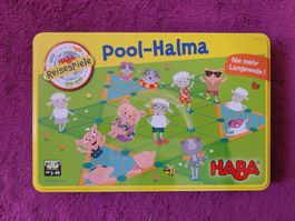 HABA Spiel - Pool-Halma in der Blechdose / Reisespiel