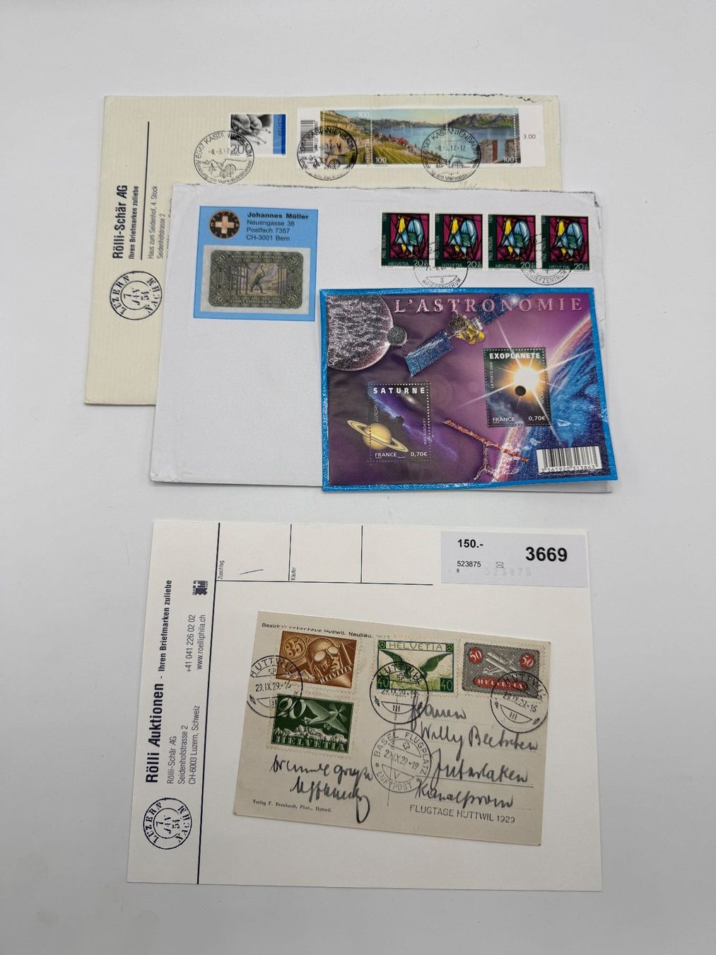 Tous les timbres: Briefmarken Luftpost Schweiz – D'occasion à Sachseln par BONATI01