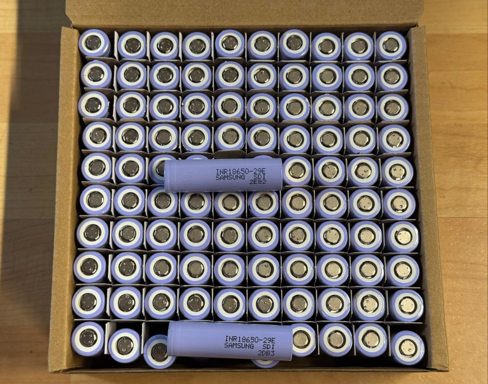 Samsung Batteries: 100x Samsung 29E 18650 Zellen – D'occasion à Aristau par SwissVolts_Akkus 1