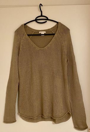 Pull en maille beige - H&M - taille XS (grand)