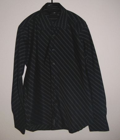 Hemd, Langarm, Gr. M, Schwarz/Silber * NO EXCESS*