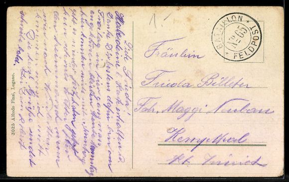 Cartes postales: AK Lugano, Piazza Giardino e Monte Brè – D'occasion à Berlin par bartko-reher 1