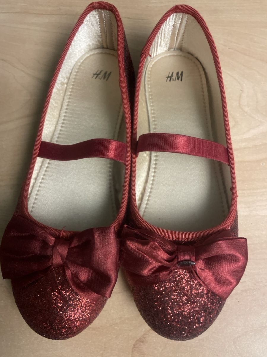 H&M Scarpe per ragazze: Glitzer Ballerinas Gr.34H&M - rot - Neu – Nuovo (secondo la descrizione) da Obergerlafingen venduto da cabo4 1
