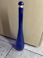 Blaue Glasflasche Deko Vase 👌🏻💙