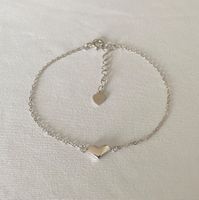 Silber Armband mit Herz und Verlängerung
